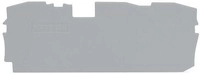 Wago 2010-1391 Abschluss- und Zwischenplatte, 1 mm dick, grau