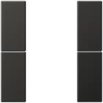 Tastensatz 2fach, komplett, anthrazit, LS 990 & LS design, Jung AL2502TSAAN