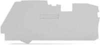Wago 2116-1291 Abschluss- u.Zwischenplatte 1 mm dick, grau (Inhalt: 5 Stk.)