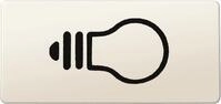 Merten 395600 Symbole, Aquadesign IP 44, rechteckig, Licht, wei&szlig;