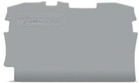 Wago 2000-1291 Abschluss- und Zwischenplatte, 2L, 0,7 mm dick, grau