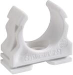 Fr&auml;nkische clipfix-UV 16 wei&szlig; Kunststoff-Klemmschellen 16 mm, (22572016), 50...