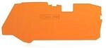 Wago 2110-1292 Abschluss- und Zwischenplatte, 1mm dick, orange