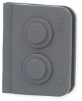 Kopp Kabeleinf&uuml;hrung 2-Fach, Blue Electric, Grau (321628004)