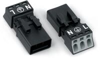 Wago Stecker, 3-polig, Kodierung A, schwarz (890-213)