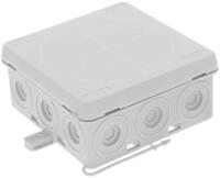 Wiska KA 012/5 LG Abzweigkasten, 86x86x41mm, mit Klemmeinsatz, IP55, Kunststoff,