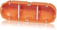 f-tronic Hohlwand-Ger&auml;tedose massiv HW30F, 3-fach, orange (7350154)