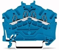 Wago 2002-6404 4-Leiter Durchgangsklemmen 2,5 mm&sup2;, blau