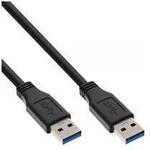 InLine USB-Kabel 3.0, 1 m A-St/A-St, schwarz (35210)