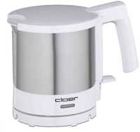 Cloer 4721 Wasserkocher, 2000 W, 1l, Trockengeh-/&Uuml;berhitzungsschutz, wei&szlig;