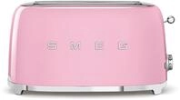 Smeg TSF02PKEU 50s Style Toaster, 1500 W, 2 Schlitze, 6 R&ouml;ststufen, lang, cadillac