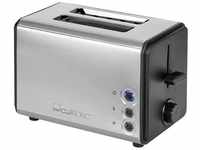 Clatronic TA 3620 Toaster, 2 Scheiben, Brötchenaufsatz, Edelstahlgehäuse (263718)