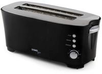 DOMO DO961T Toaster,f&uuml;r 4 Toasts, 7 Leistungsstufen, schwarz