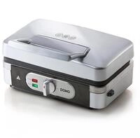 DOMO DO9136C Sandwichtoaster 3-in1, 1000 W, 3x2 Backplatten, silber