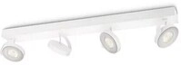 Philips Clockwork LED Viererspot, 18W, 2000lm, 2200-2700K, wei&szlig; (915005306101)