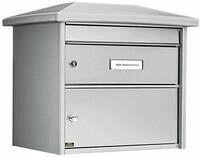 Burg W&auml;chter Europa 732 Si Gro&szlig;raum-Au&szlig;enbriefkasten, Komfort-Tiefe, Querformat,