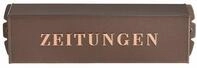Burg W&auml;chter 808 K Zeitungsbox, mit gepr&auml;gter Aufschrift, Stahl, kupfer (12150)
