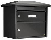 Burg W&auml;chter Europa 732 W Gro&szlig;raum-Au&szlig;enbriefkasten, Komfort-Tiefe, Querformat,