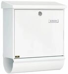 Burg W&auml;chter Comfort-Set 91300 W Stahlblech-Briefkastenset, &Ouml;ffnungsstopp, mit