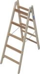 Krause 170071 Stabilo Sprossen-Doppelleiter, Holz, 2x5 Sprossen