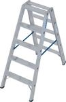 Krause 124739 Stabilo Stufen-Doppelleiter, Aluminium, 2x5 Stufen