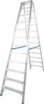 Krause 124784 Stabilo Stufen-Doppelleiter, Aluminium, 2x12 Stufen