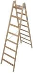 Krause 170101 Stabilo Sprossen-Doppelleiter, Holz, 2x8 Sprossen