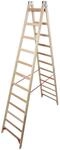 Krause 170149 Stabilo Sprossen-Doppelleiter, Holz, 2x12 Sprossen