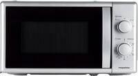 respekta MW700 Mikrowelle, 44 cm breit, 700 W, 20 L, 5 Leistungsstufen, Timer, silber