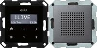 Gira 228028 Unterputz-Radio RDS mit einem Lautsprecher Bedienaufsatz in