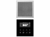 Jung DABES1 Smart Radio DAB+ Set Mono, aluminium-schwarz