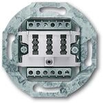 Busch-Jaeger 0242/04 TAE-Anschlussdose, 2x6/6 NFF, alpinwei&szlig; (2CKA000230A0389)