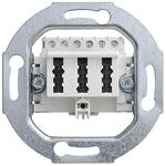 Busch-Jaeger 0243/04 TAE Anschlussdose, 3x6 NFN, alpinwei&szlig; (2CKA000230A0392)