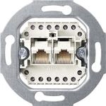 Merten 465701 UAE-Einsatz 8/8, wei&szlig;, Netzwerktechnik