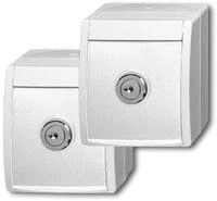 Busch-Jaeger 20/20 ESWL-54 2 SCHUKO&reg; Steckdosen, alpinwei&szlig;, ocean&reg; (IP 44)