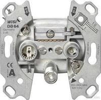 Wisi DB64 3-Loch Unicable Durchgangsdose, Frequenzbereich: 47-862 MHz