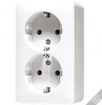 SCHUKO&reg; Steckdose 16 A 250 V , cremewei&szlig;, JUNG 6020A