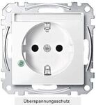 Merten MEG2305-0319 SCHUKO-Steckdose, System M, &Uuml;berspannungschutz, Schriftfeld,