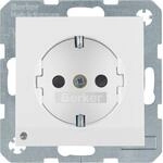 Berker 41098989 Steckdose SCHUKO mit LED-Orientierungslicht, S.1, polarwei&szlig;