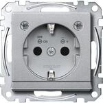 Merten MEG2304-0460 SCHUKO Steckdose mit Lichtauslass und LED-Beleuchtungs-Modul,