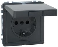 Merten MEG2310-7214 SCHUKO Steckdose, Aquadesign, Klappdeckel, Ber&uuml;hrungsschutz,
