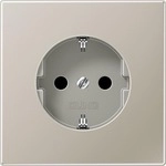 Jung ES1520 Schuko Steckdose, edelstahl, LS 990, LS design & LS plus