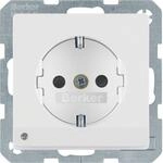 Berker 41096089 Steckdose SCHUKO mit LED-Orientierungslicht und Ber&uuml;hrungsschutz,