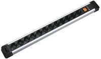 Bachmann 330.103 CONNECTUS Steckdosenleiste, mit Schalter, 12-fach, grau