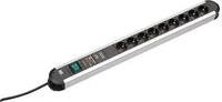Bachmann 331.072 Tischsteckdose, 9-fach, aluminium