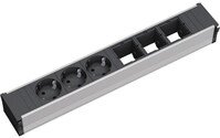 Bachmann CONI Steckdosenleiste, 3xSchuko, 3xABD, IP20, 0,2m, schwarz (912.006)