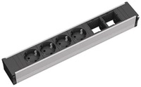 Bachmann Steckdosenleiste CONI 4xSchuko 2xABD, aluminium (912.007)