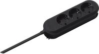 Bachmann 387.172 Steckdosenleiste 3-fach Tsd geclipst, schwarz