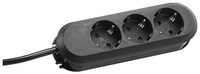 Bachmann Tischsteckdose, 3xSchuko, 3m, schwarz (388.171)