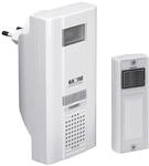 Grothe Mistral 400M Steckdosen-Funkgong, 500m, 17 Melodien, Plug&Play, mit Sender,